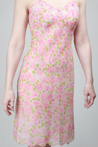 1950s Wild Rose Negligee