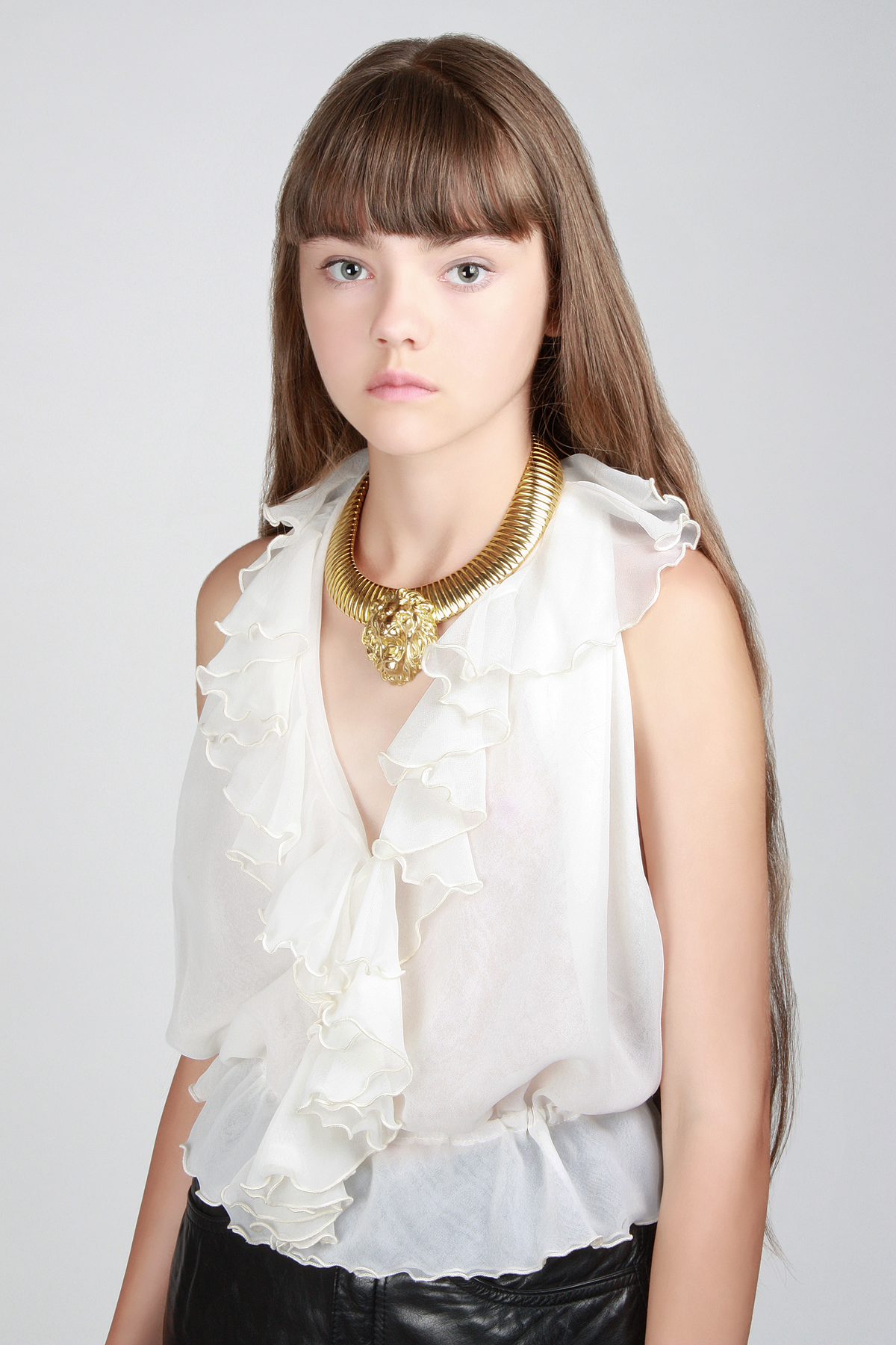 1990s Gold Lion Necklace