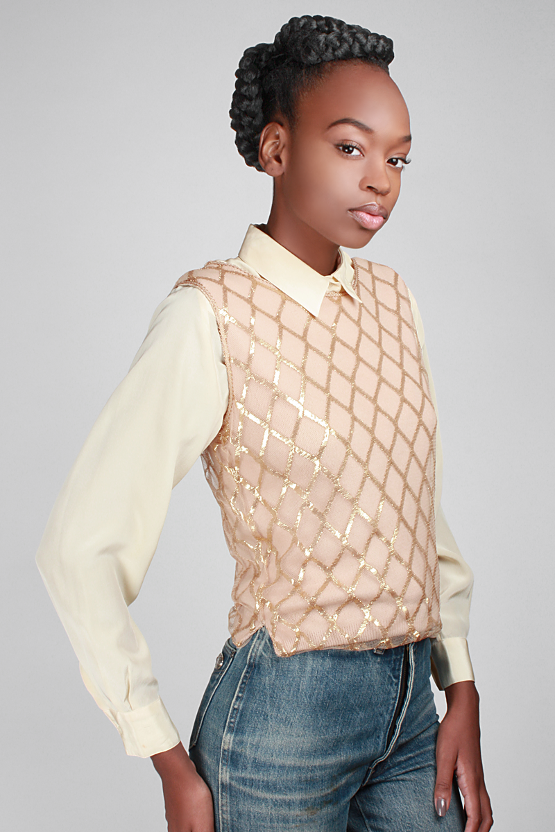 1950s Diamond Fence Sweater