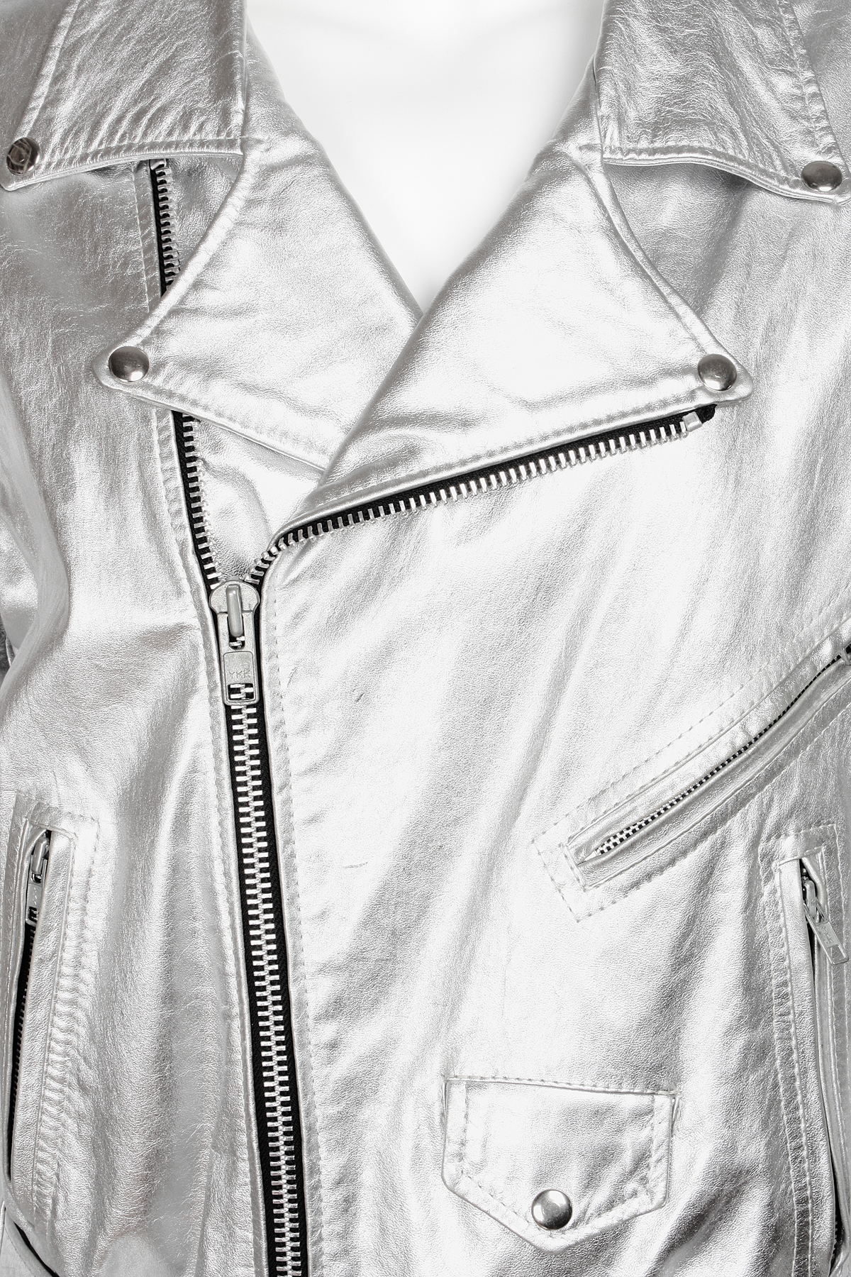 1980s White Lighting Motorcycle Jacket