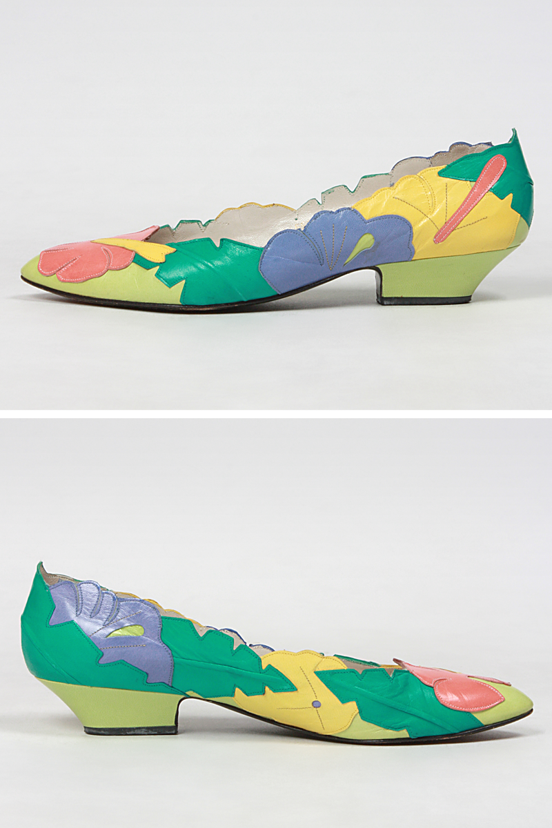1980s Tropical Heat Wave Heels