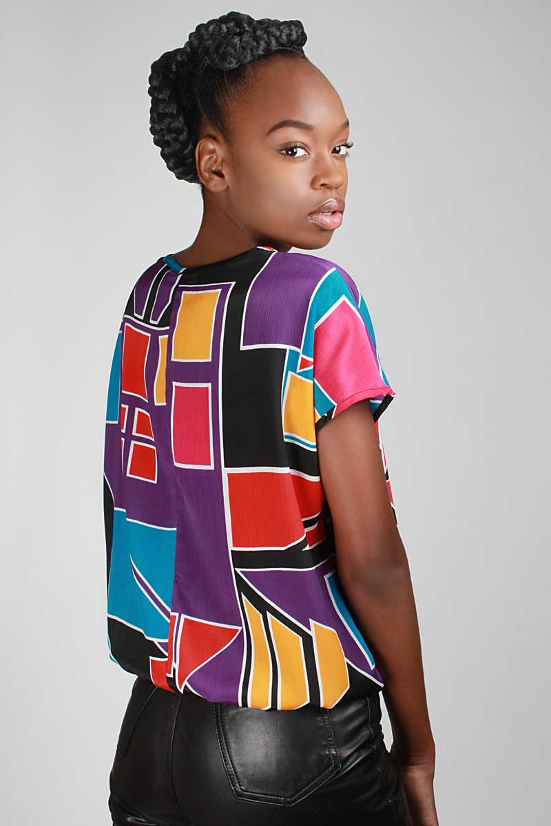 1980s In Living Color Blouse 