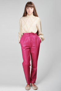 1980s Pink Flamingo Pants