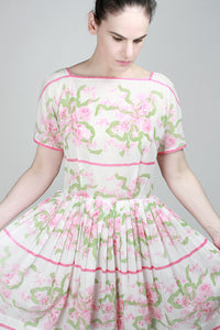 1950s Honeysuckle Rose Dress
