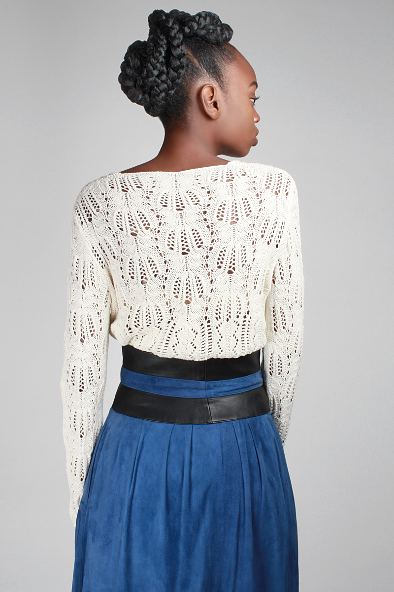 1970s Dark And Stormy Skirt