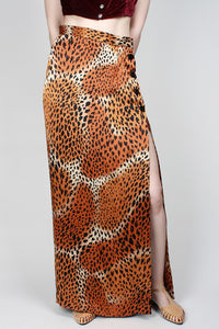 1990s YSL Cheetah Skirt