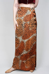1990s YSL Cheetah Skirt