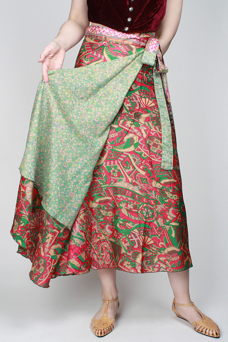 1970s Silk Road Skirt