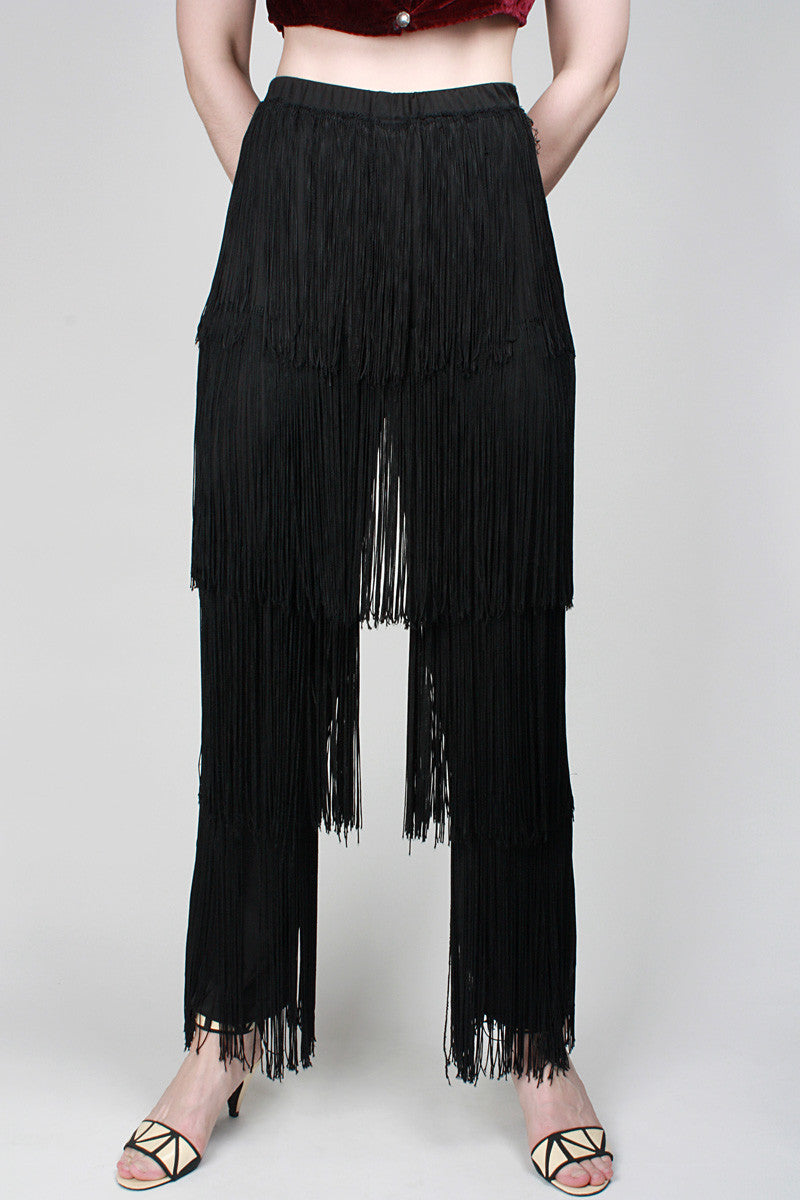 1980s Shimmy Fringe Pants