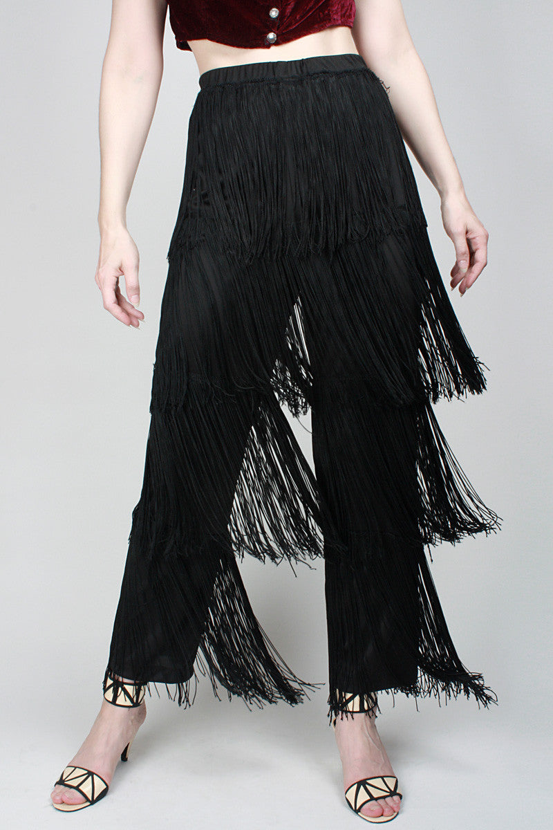 1980s Shimmy Fringe Pants