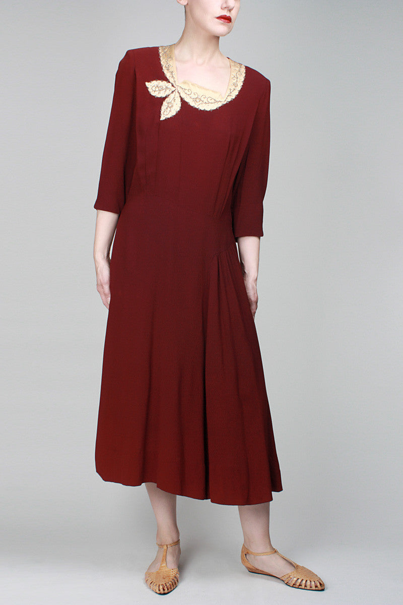 1940s Romantic Day Dress