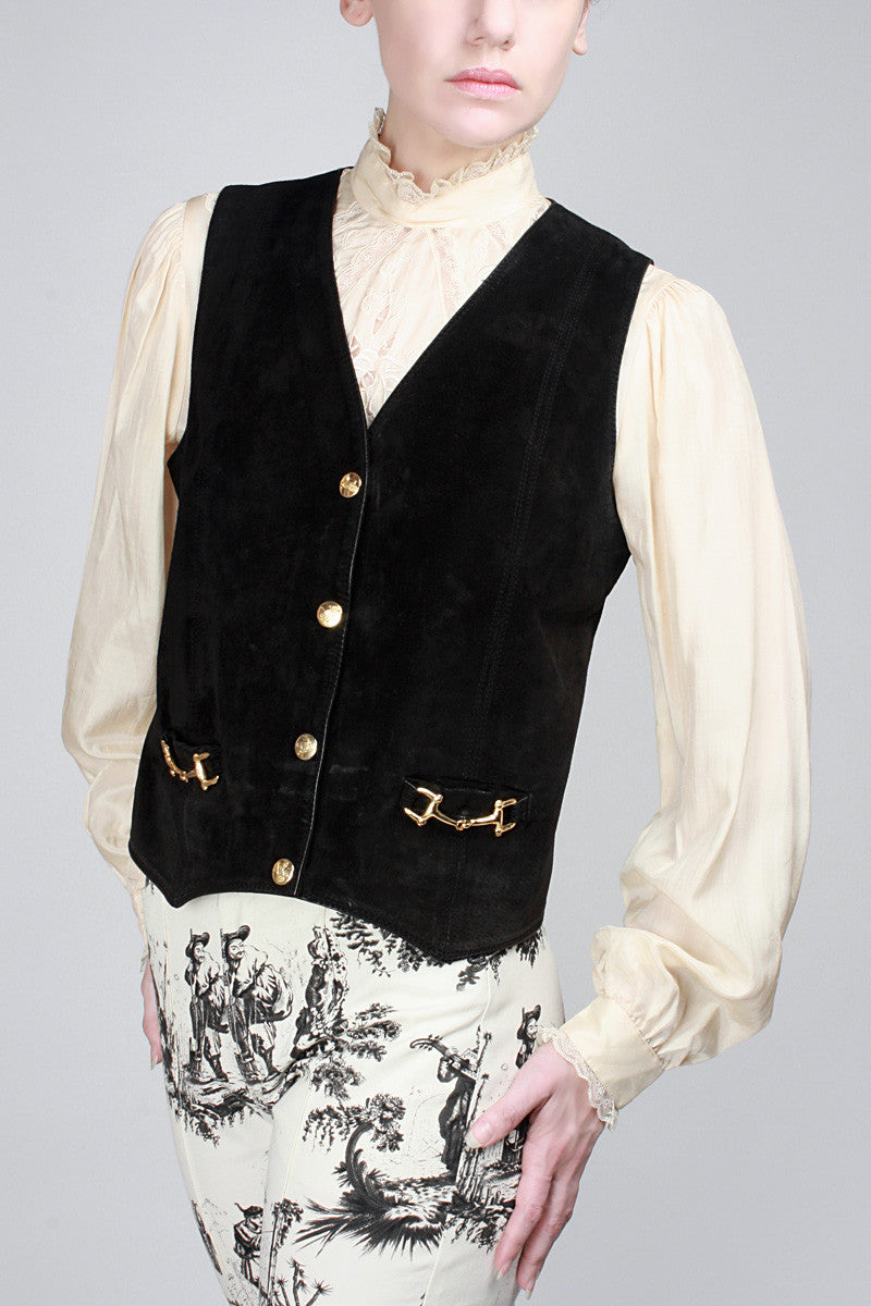 1970s Céline Horsebit Vest