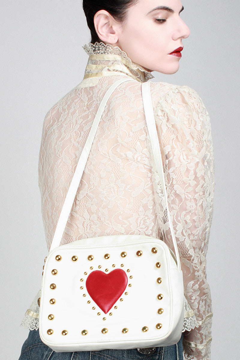 1980s Queen Of Hearts Purse