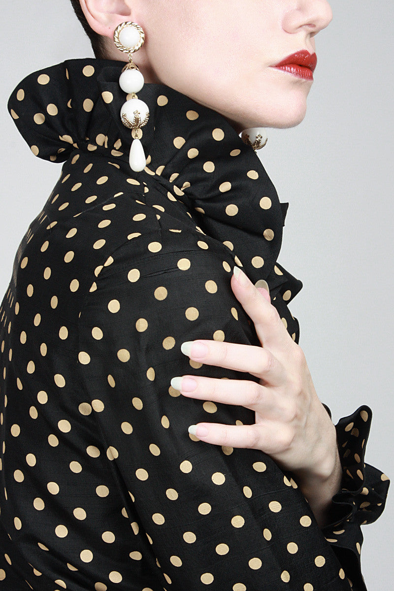 1960s Ornate Drop Earrings