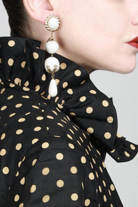 1960s Ornate Drop Earrings