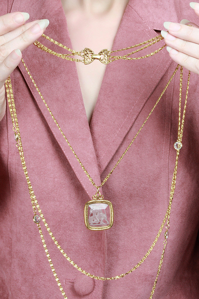 1960s Gilded Necklace